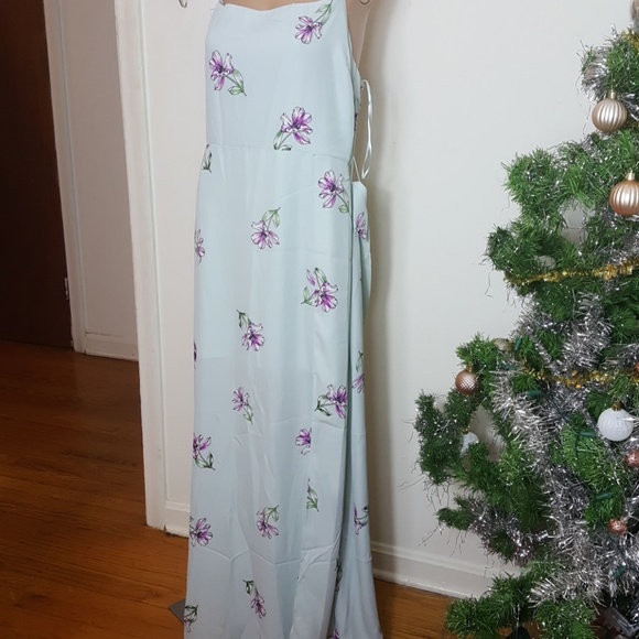 Socialite Tie Waist Maxi Dress. XXL - Picture 5 of 6